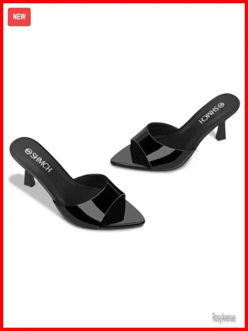 Slip On Open Toe Kitten Heel Mules for Women